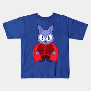 Bat with red cape Kids T-Shirt